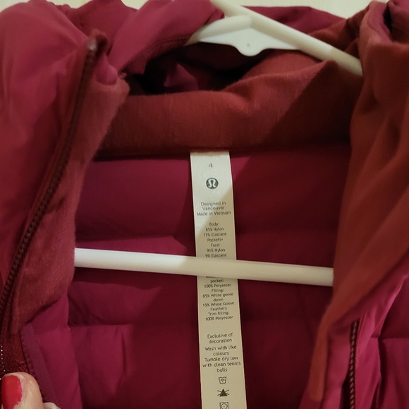 Like new Lululemon pack it down long jacket sz4 - Picture 2 of 10